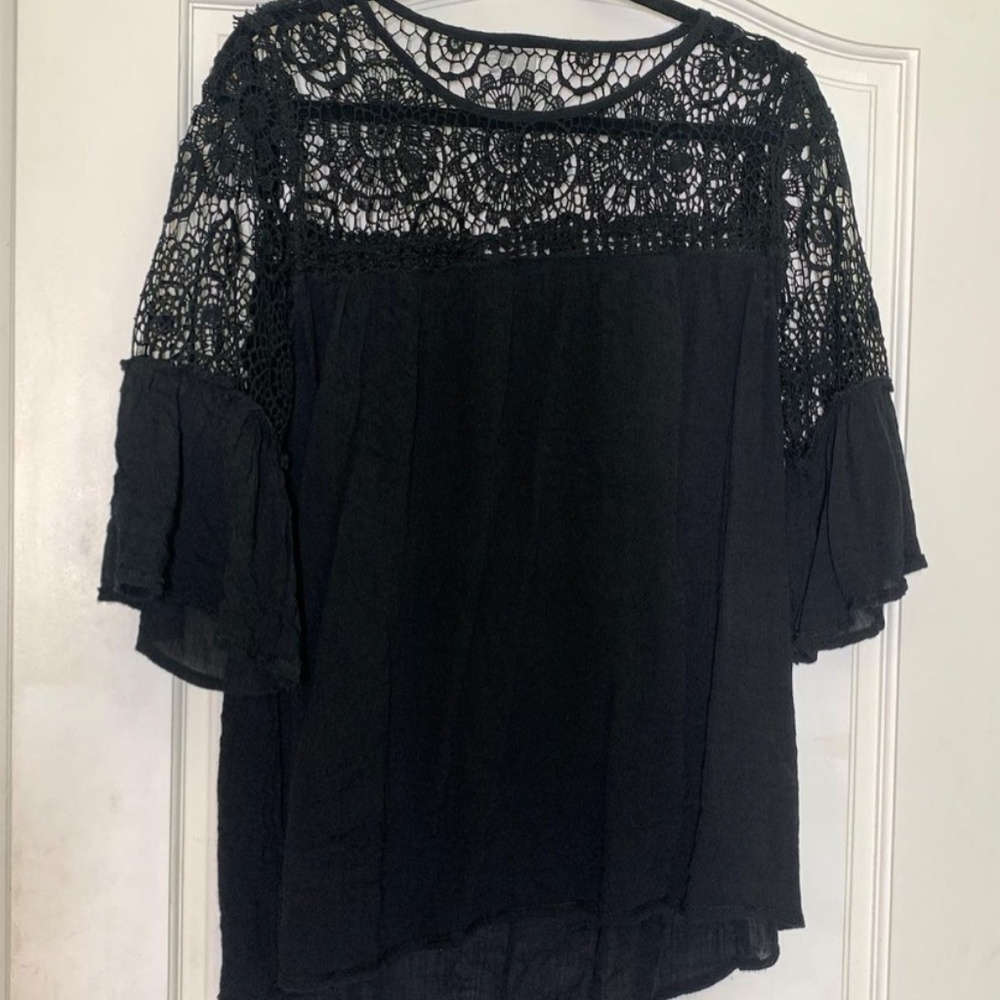 Forgotten Grace Boho black top